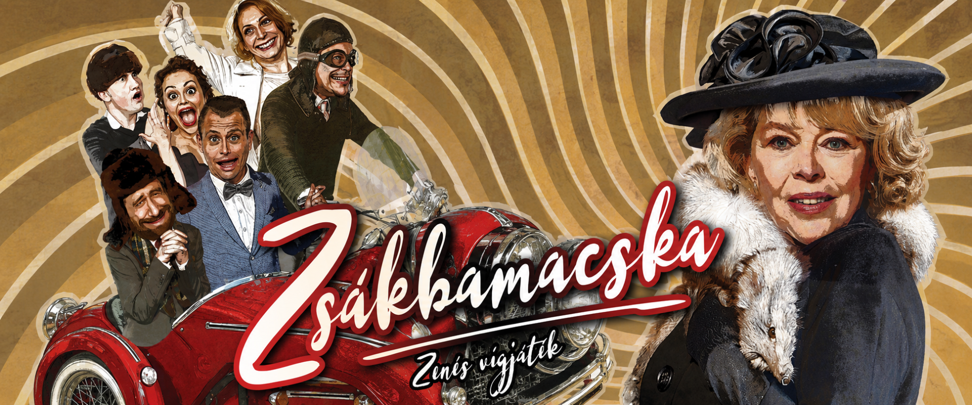 Zsákbamacska​ előadás plakátja – Körúti Színház